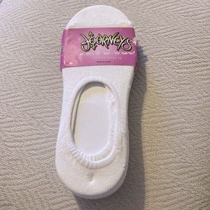 journeys 342 super low cut no-show white socks 5-pack men’s L 10-13